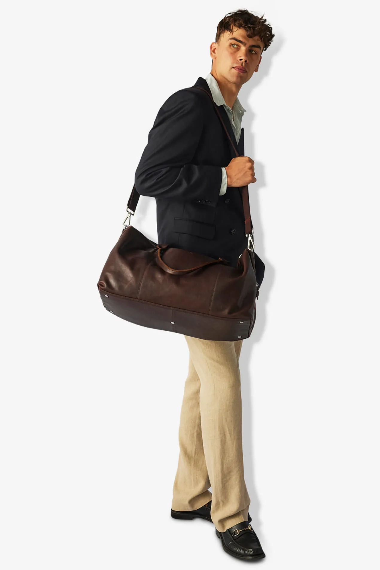 Catania weekend bag Krister Dark brown