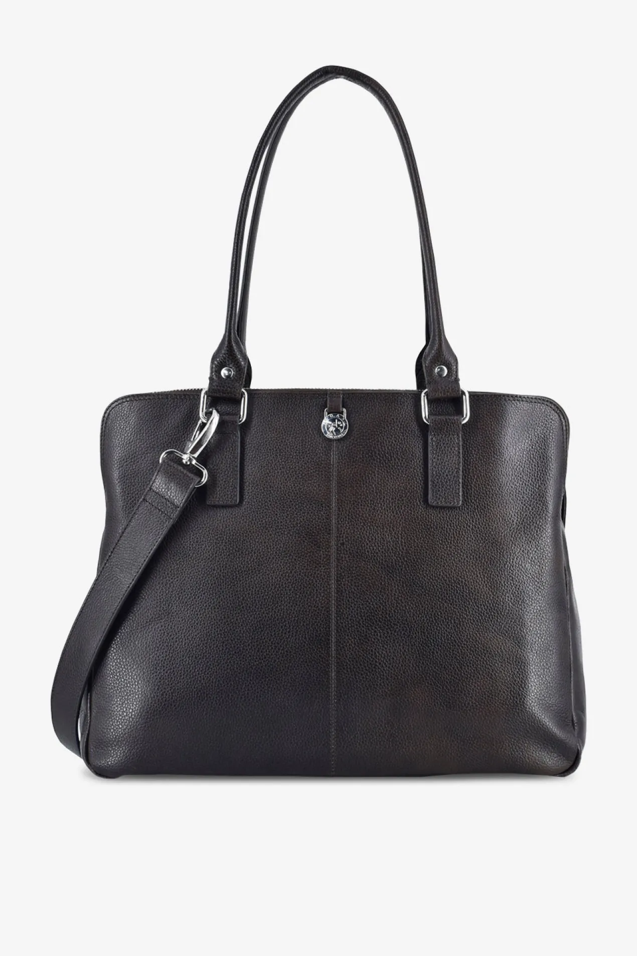 Napoli handbag Gerda 14¨ Dark brown