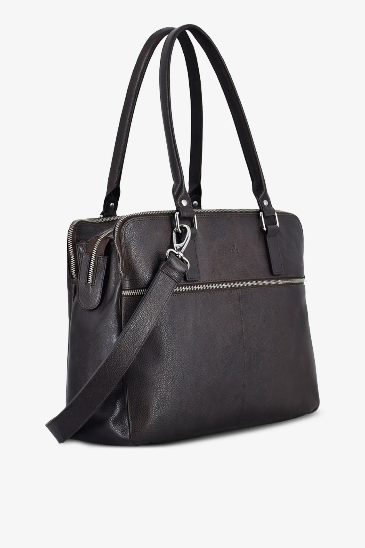 Napoli handbag Gerda 14¨ Dark brown