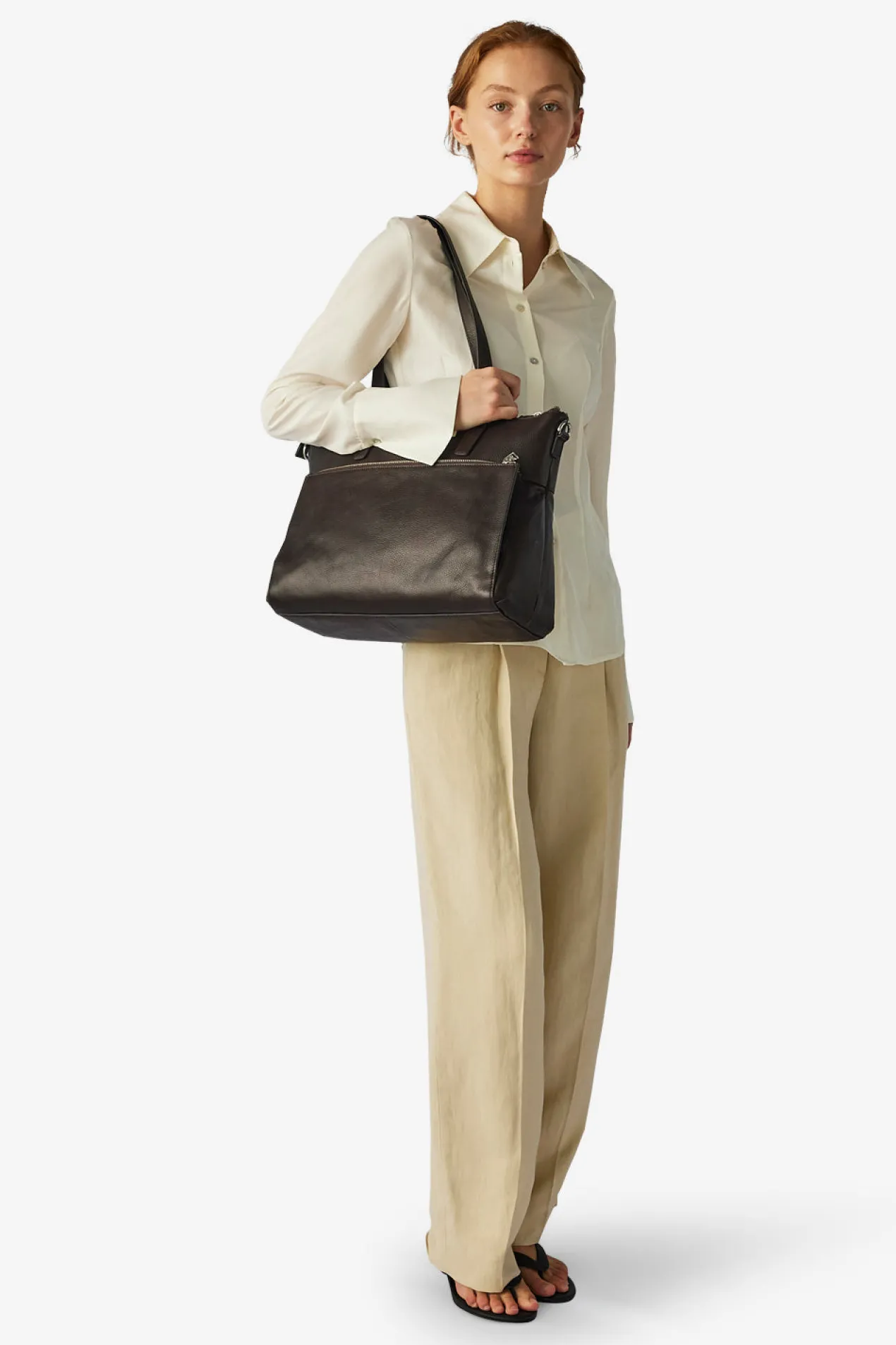 Napoli working bag Malia 14¨ Dark brown