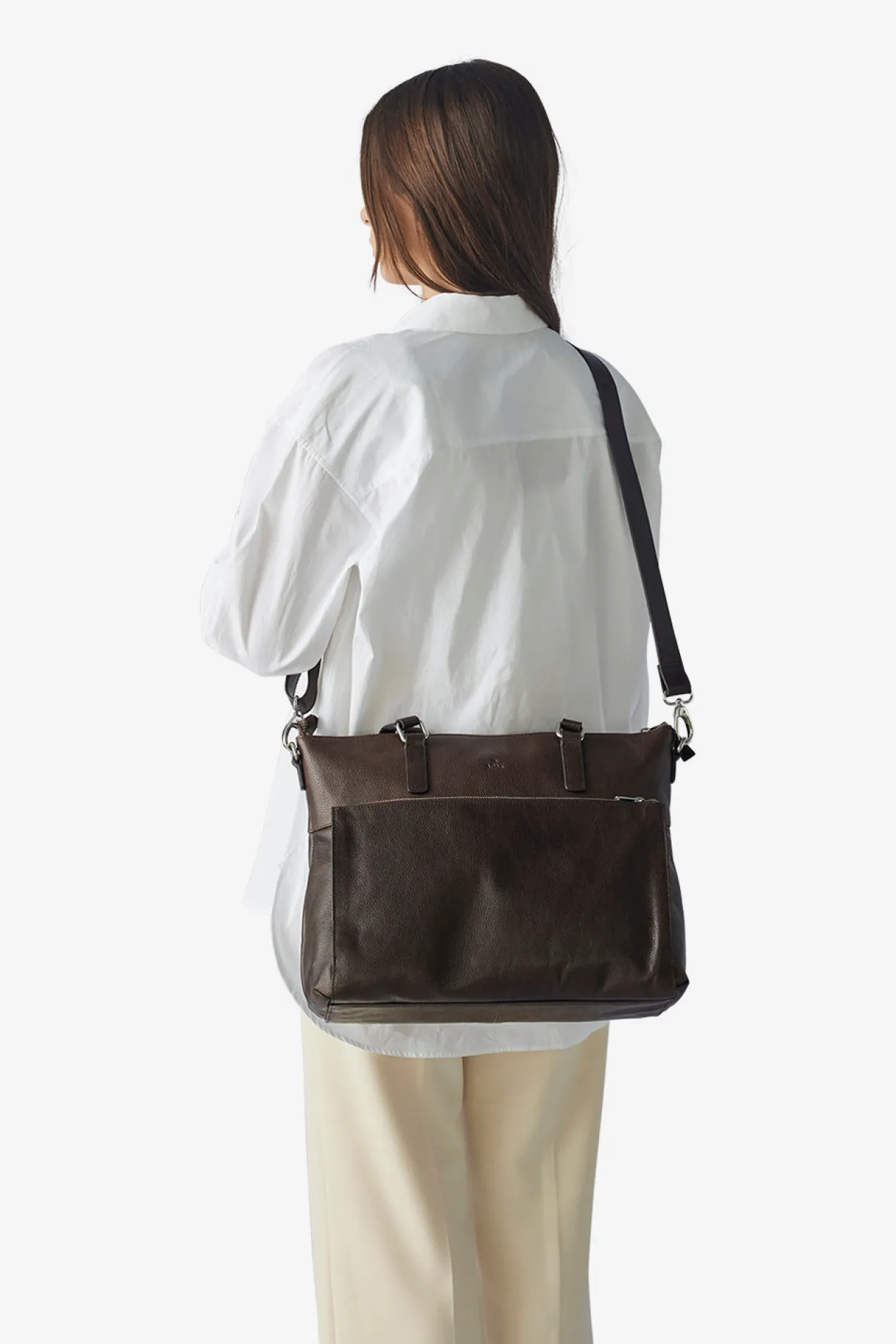 Napoli working bag Malia 14¨ Dark brown