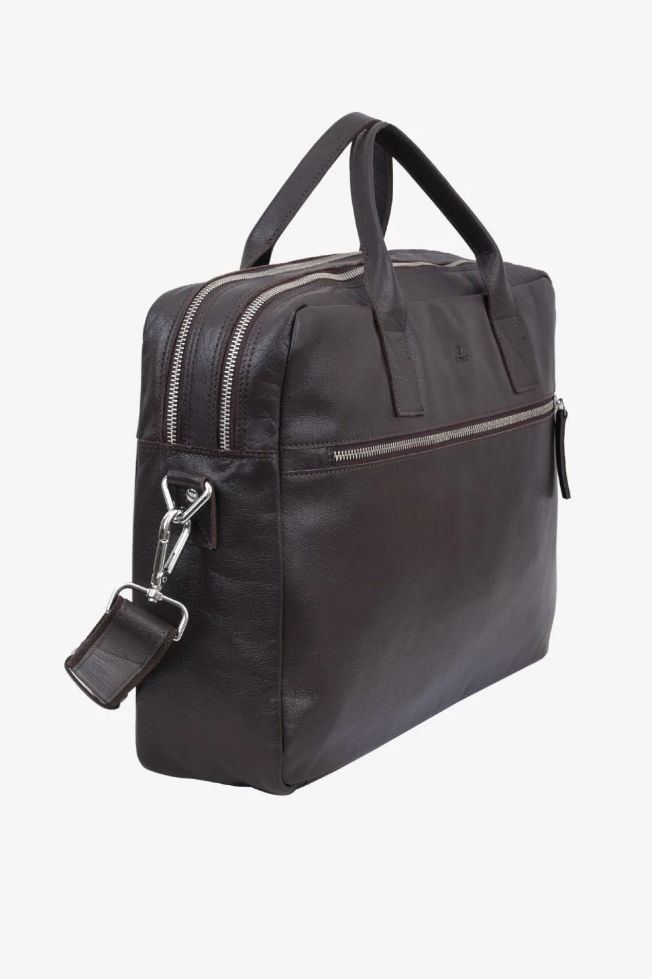 Prato briefcase Axel Dark brown