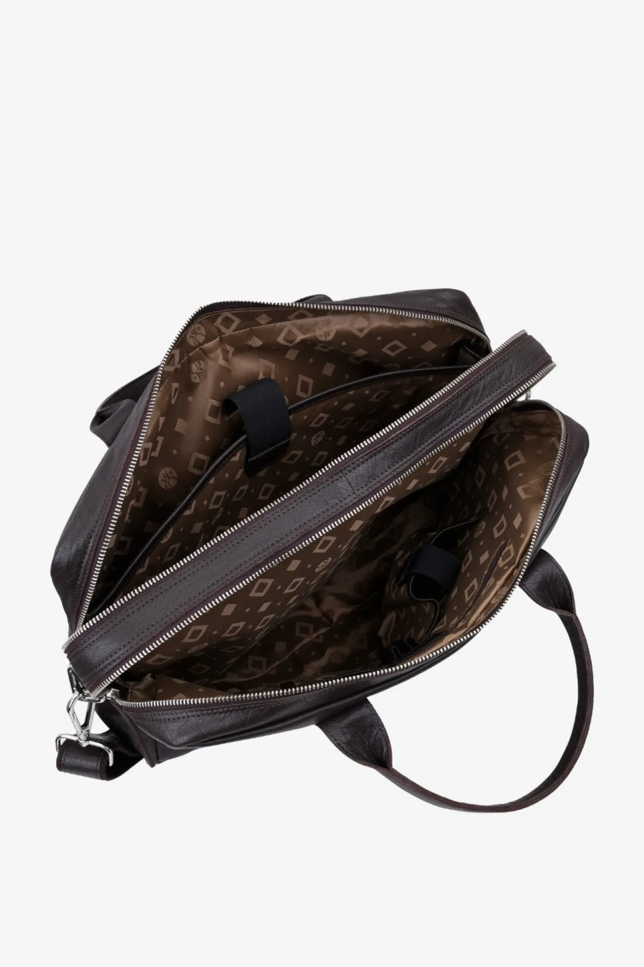Prato briefcase Axel Dark brown