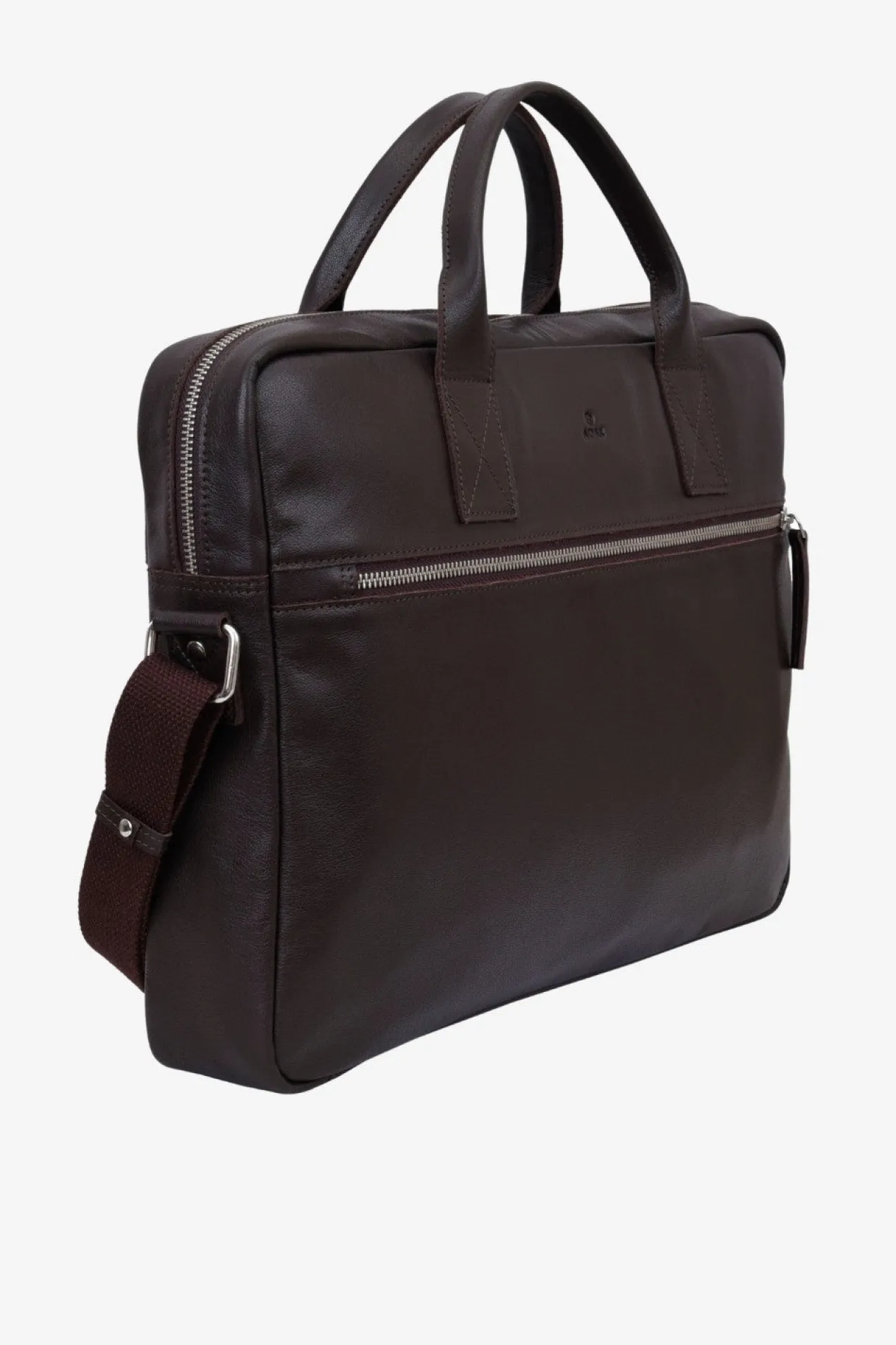 Prato briefcase Tobias Dark brown