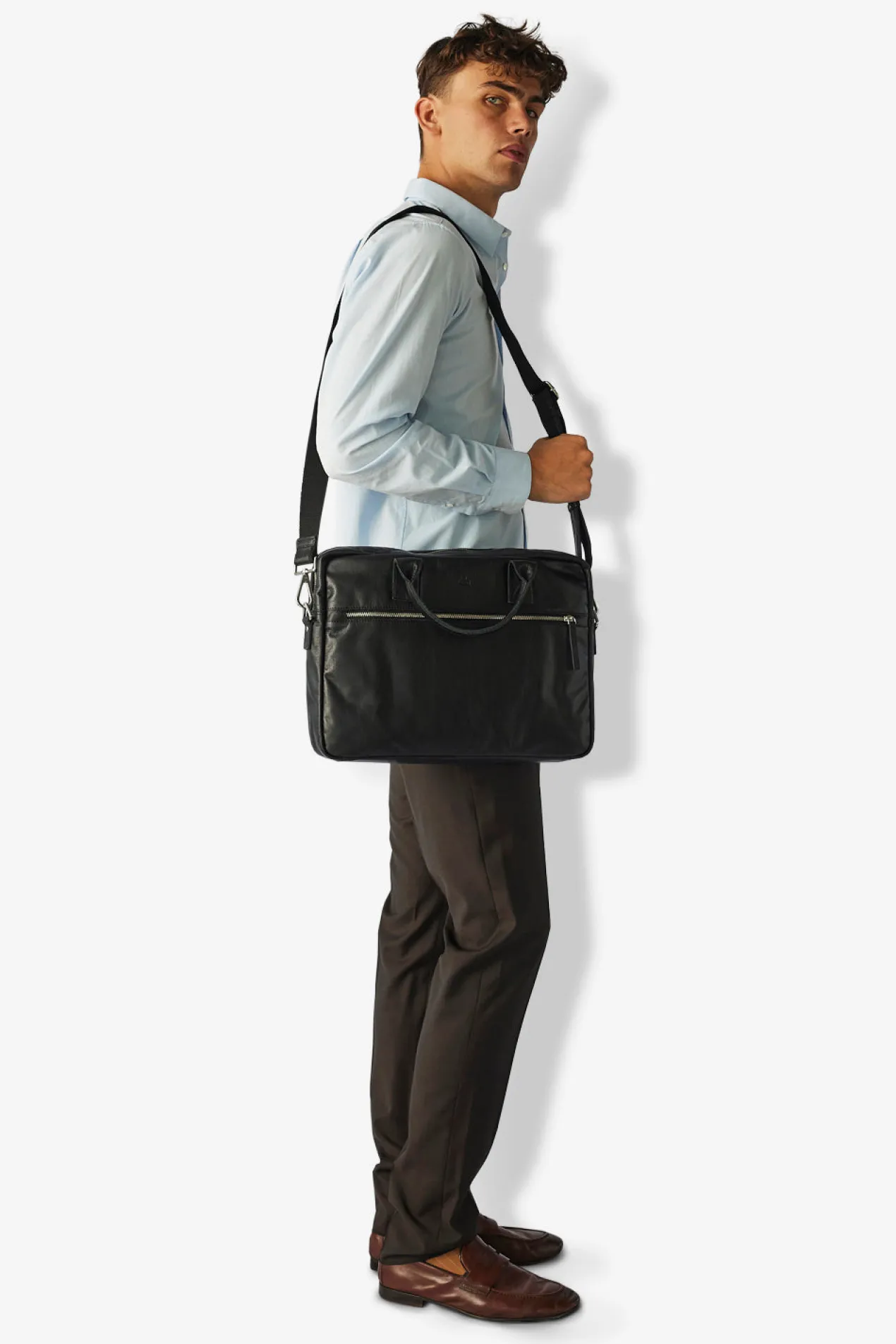 Prato briefcase Tobias Black