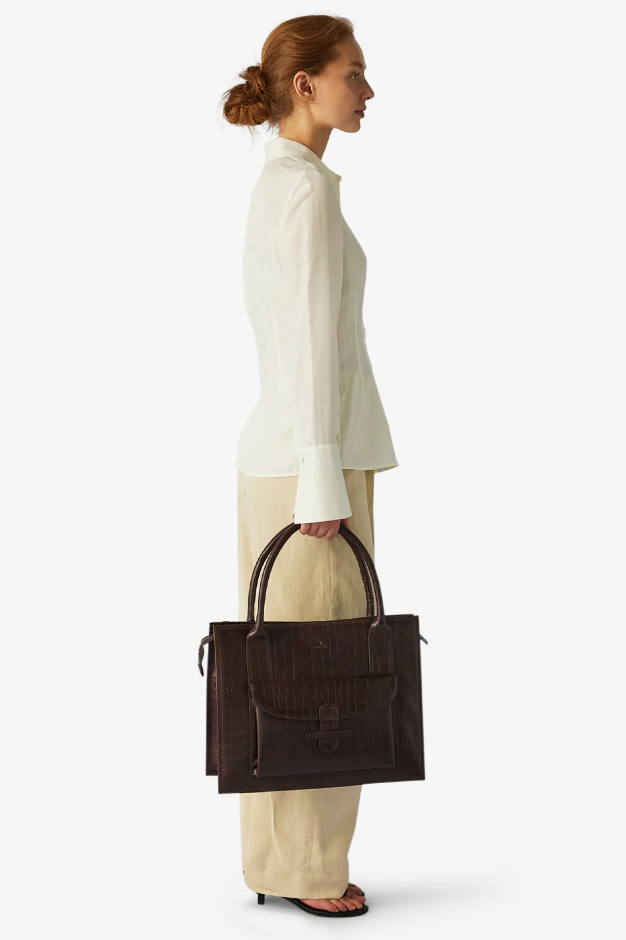 Ragusa shopper Valentina Dark brown