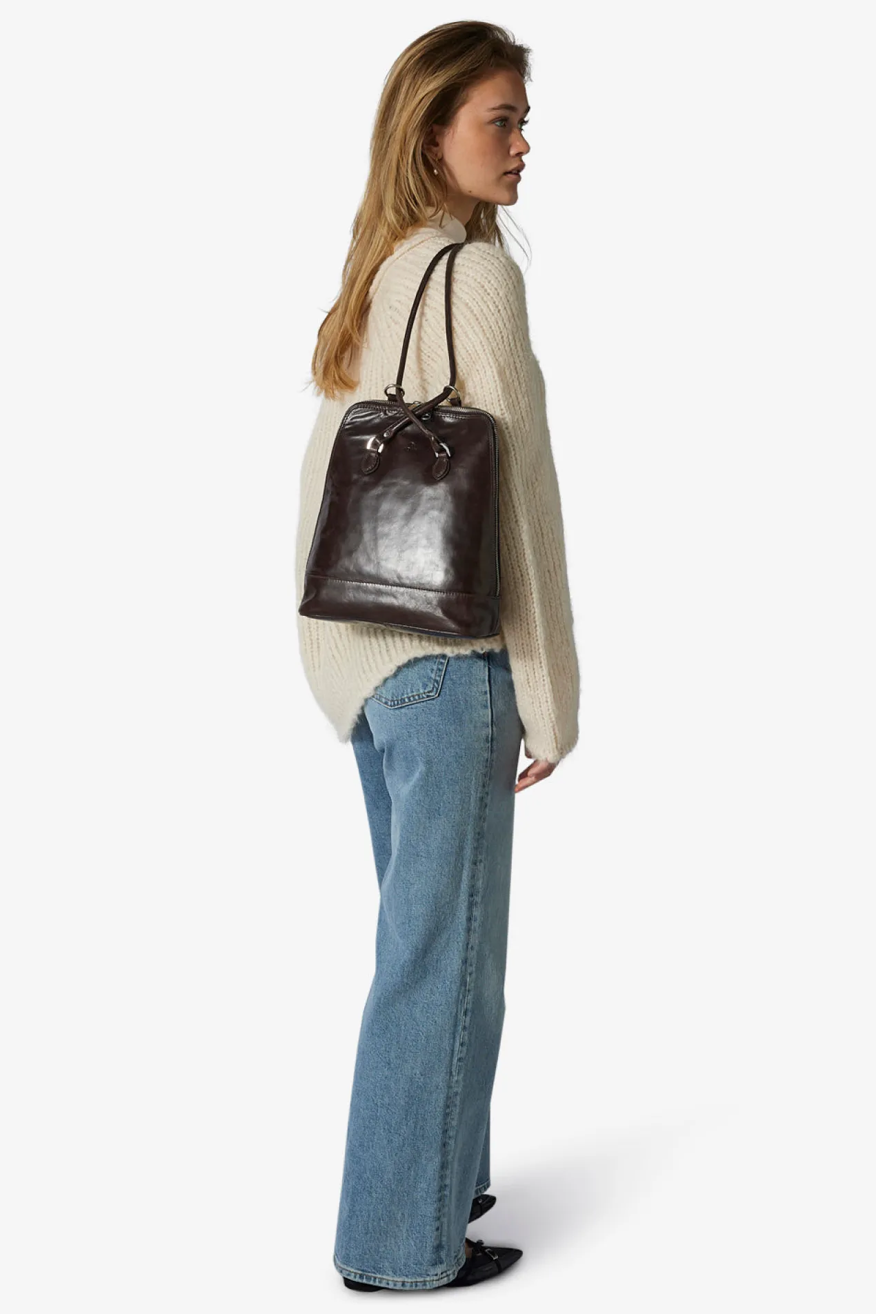 Salerno backpack Lina Dark brown