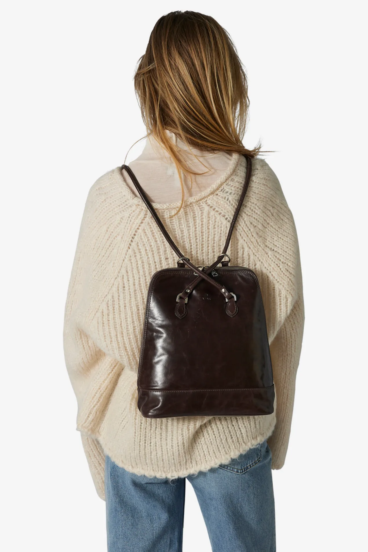 Salerno backpack Lina Dark brown