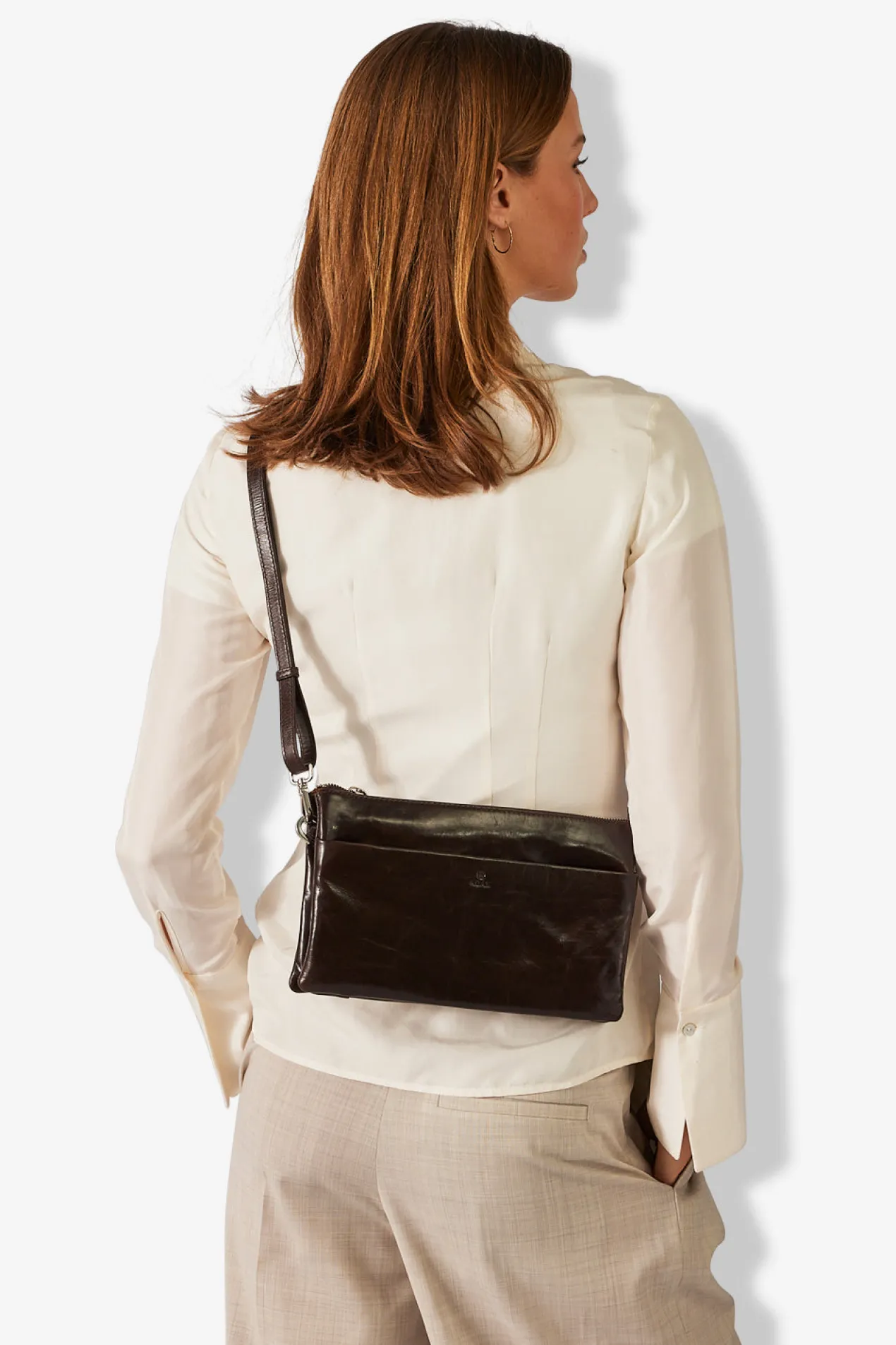 Salerno combi clutch Jasmina Dark brown