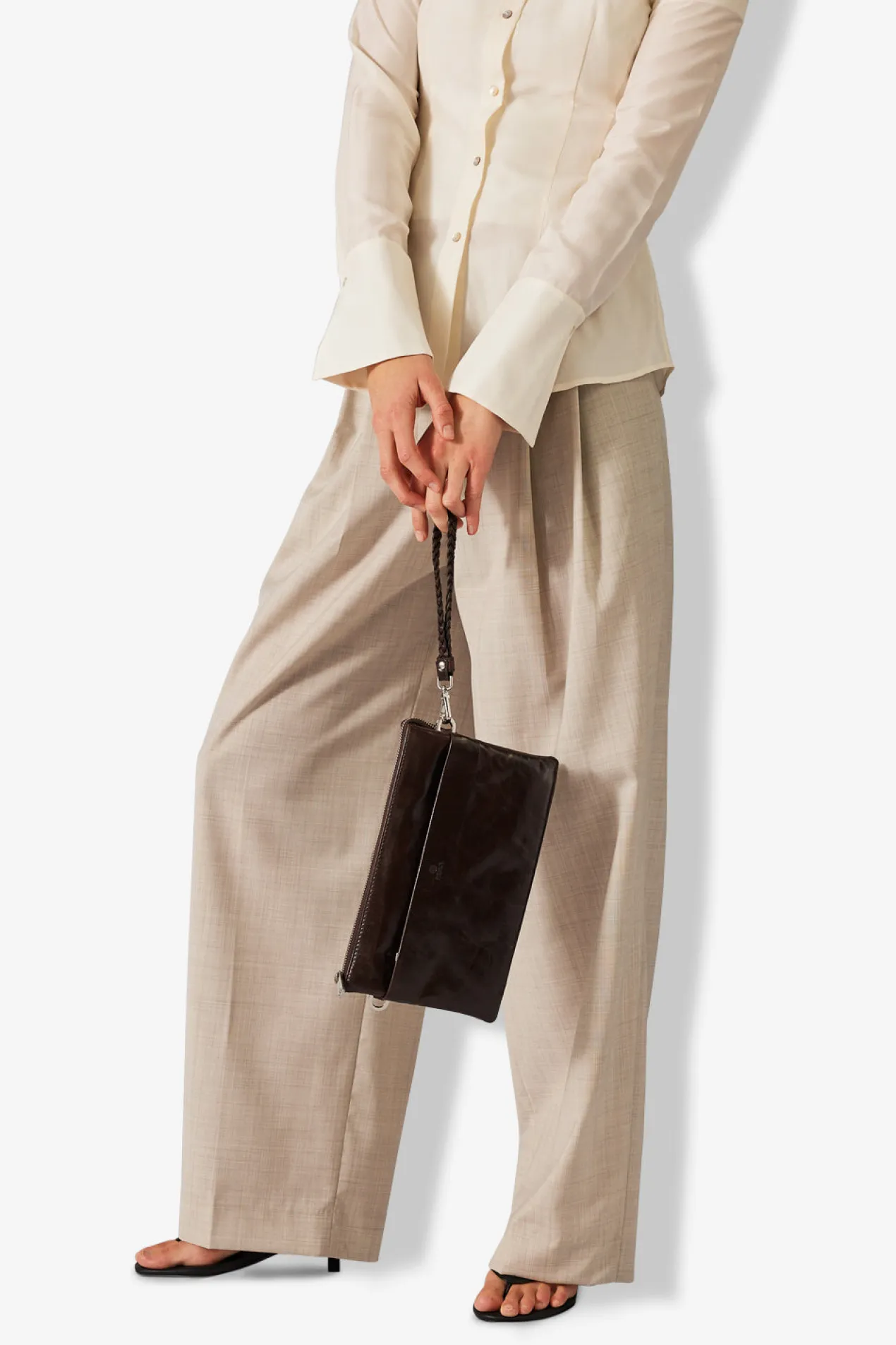 Salerno combi clutch Jasmina Dark brown