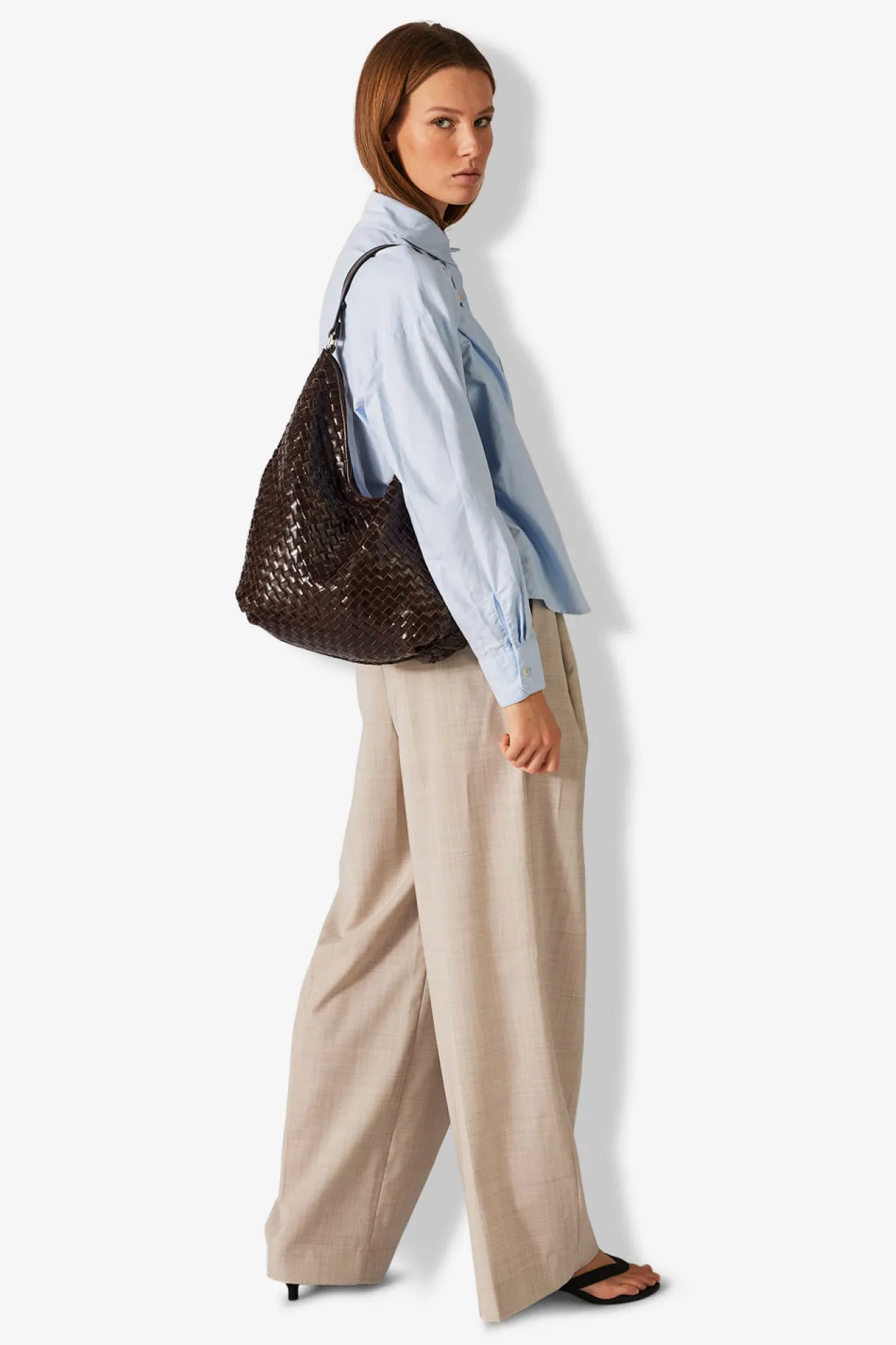 Salerno shoulder bag Mindy Dark brown