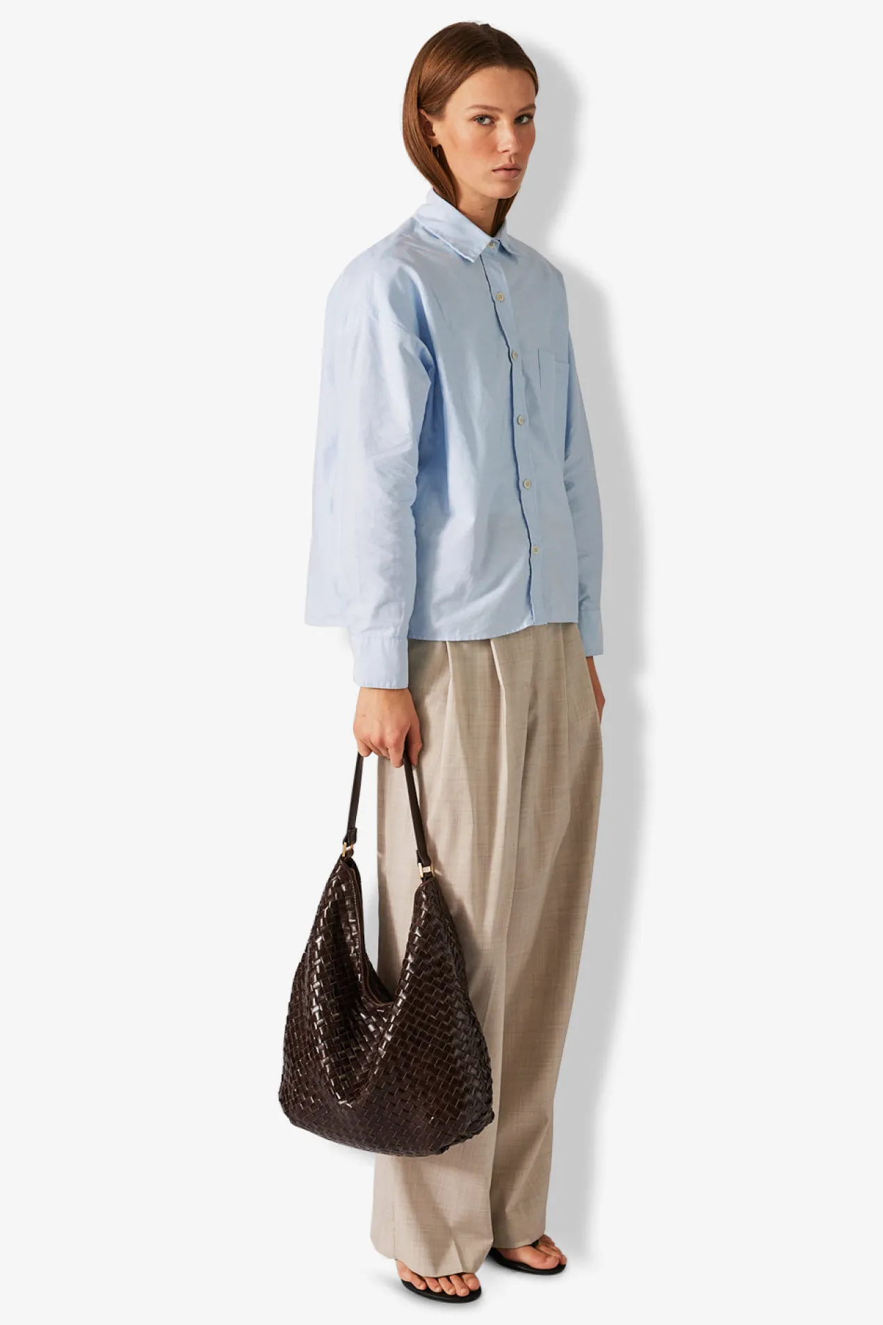 Salerno shoulder bag Mindy Dark brown