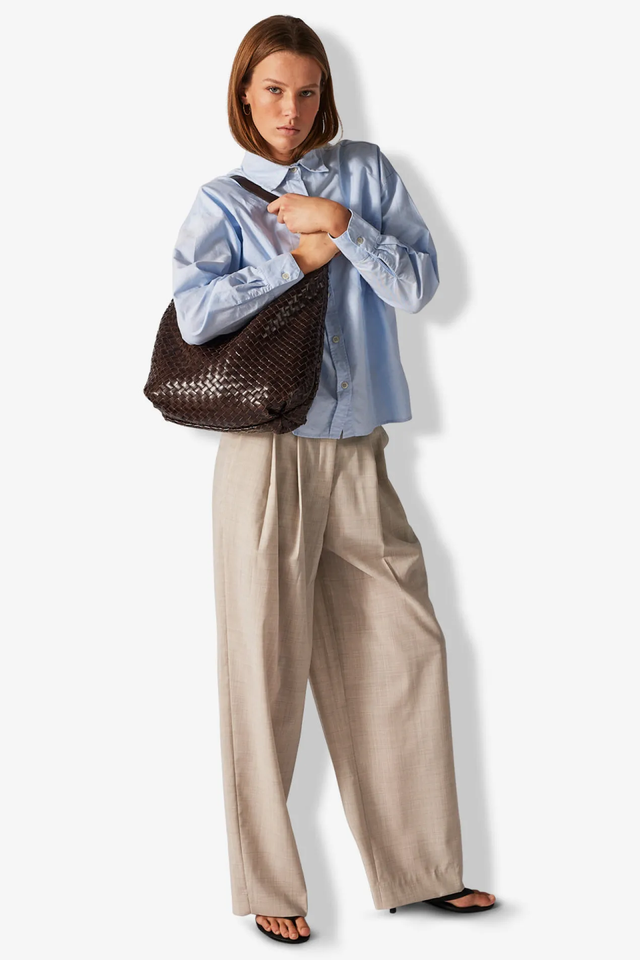 Salerno shoulder bag Mindy Dark brown